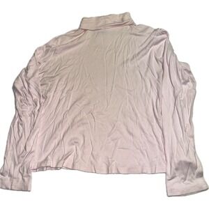 Paraphrase Petite PXL‎ Women's Pink Long Sleeve Turtleneck Shirt Pima Cotton Top